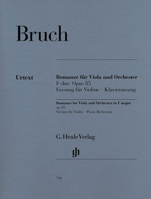 Romance for Viola F major Op 85 Vln/Pno