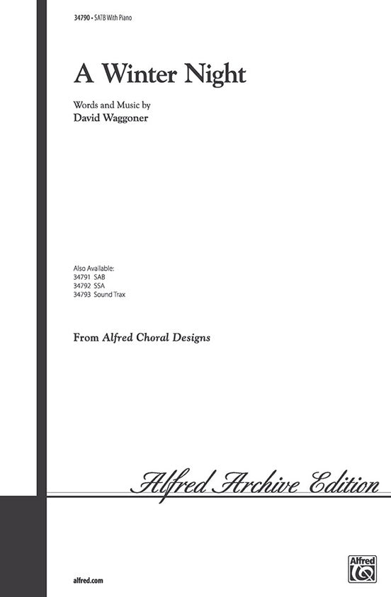 A Winter Night - SATB Choral Octavo (Digital Download)