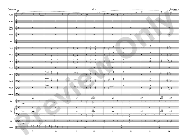 Pentonsilic – Jazz Ensemble Conductor Score & Parts (Digital Download)