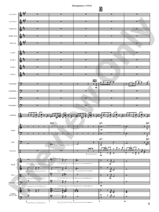 Fallingwater – Jazz Ensemble Conductor Score & Parts (Digital Download)