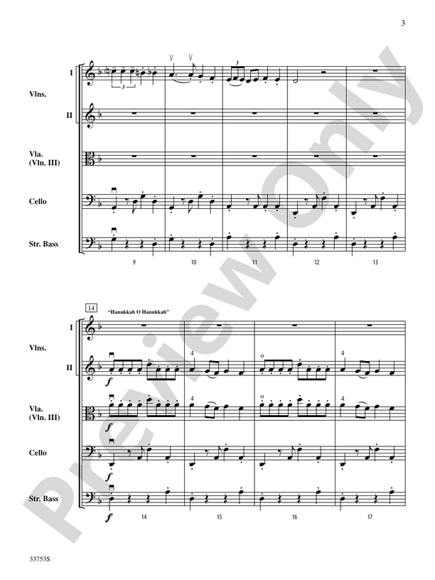 Hanukkah Habanera – String Orchestra Conductor Score & Parts (Digital Download)