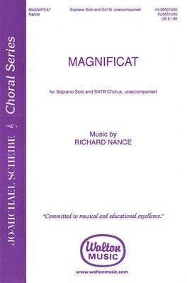 Magnificat - Richard Nance - SSAATTBB Walton Music Choral Score Octavo
