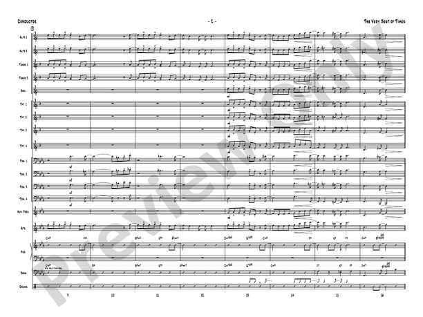 The Very Best of Times – Jazz Ensemble Conductor Score & Parts (Digital Download)