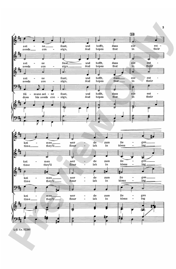 Dem Dunkeln Schoss Der Heil'gen Erde – SATB Choral Octavo (Digital Download)