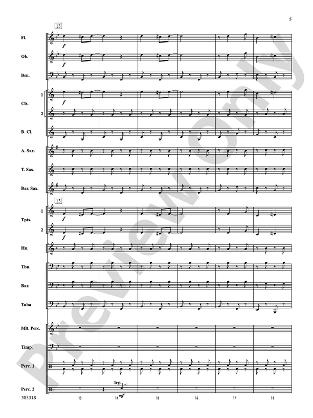 Jingle Bell Gallop - Concert Band Conductor Score & Parts (Digital Download)