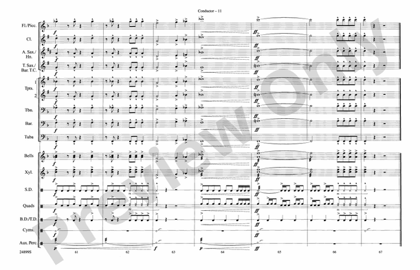 The Batman Theme (from Batman) – Marching Band Conductor Score & Parts (Digital Download)
