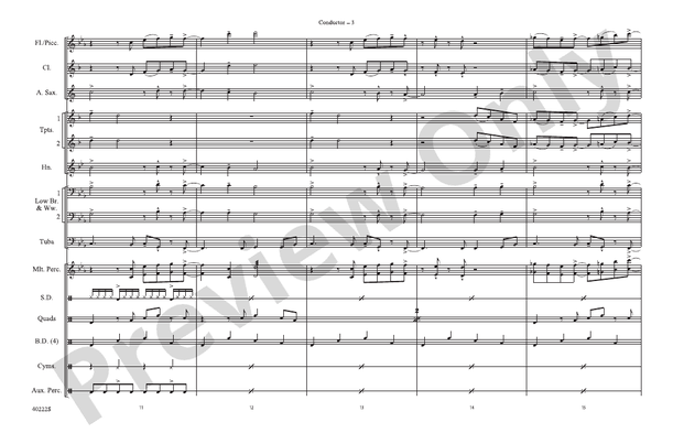 Bad Girls – Marching Band Conductor Score & Parts (Digital Download)