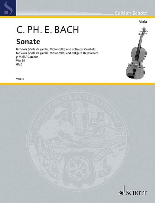 Sonata G Minor Wq88 Viola/BC