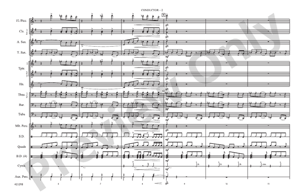 Workin' for a Livin' – Marching Band Conductor Score & Parts (Digital Download)