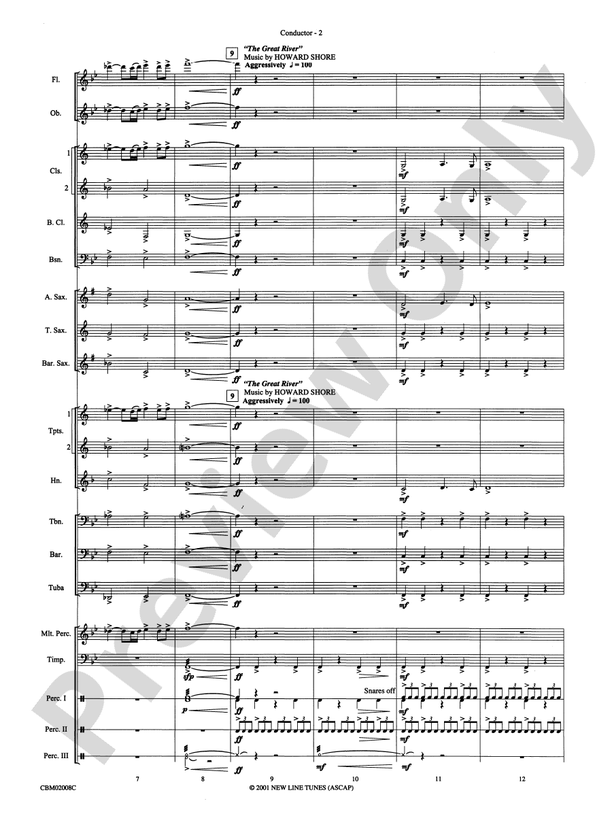 The Lord of the Rings: The Fellowship of the Ring, Highlights from - Concert Band Conductor Score & Parts (Digital Download)
