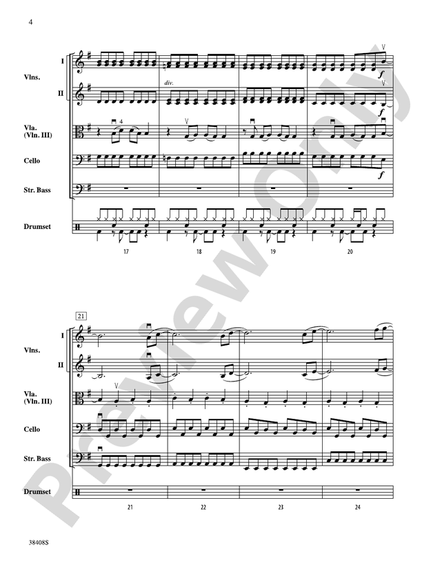 Firework - String Orchestra Conductor Score & Parts (Digital Download)