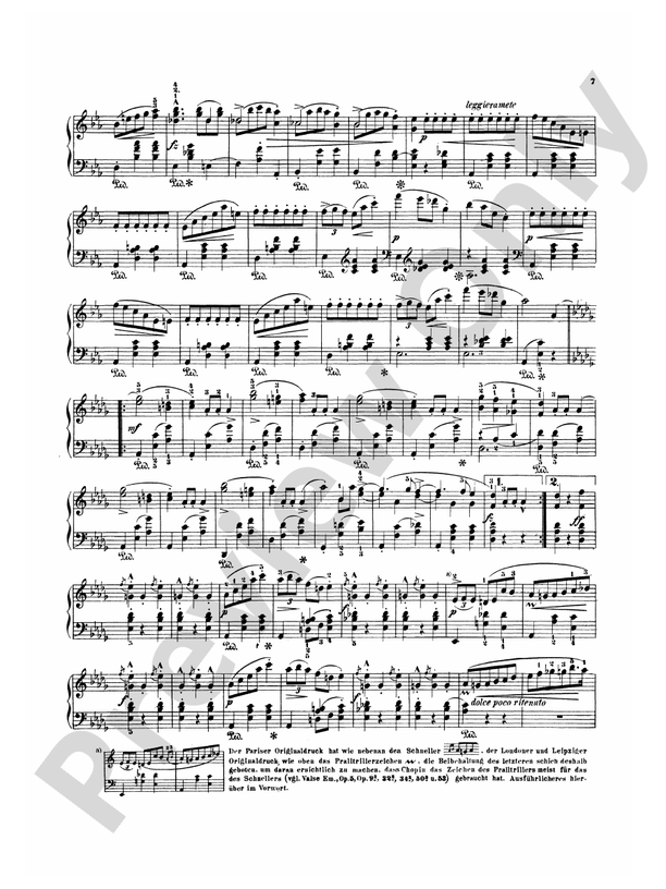 Chopin - Waltzes (Ed. Eduard Mertke) - Piano Solo (Digital Download)