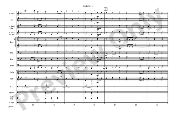 The Star-Spangled Banner – Marching Band Conductor Score & Parts (Digital Download)