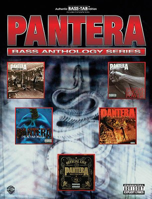 Pantera - Bass Anthology - Bass Guitar Alfred Music Bass TAB with Lyrics & Chords