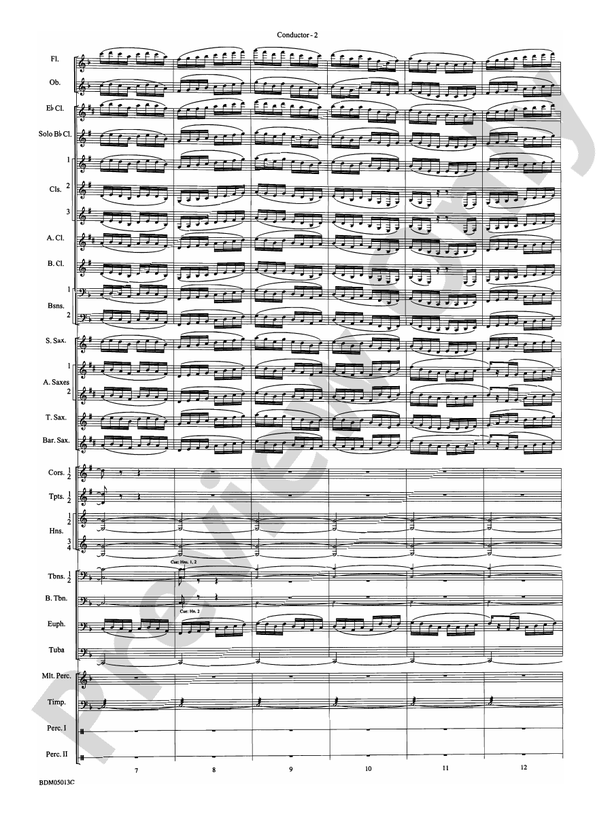 Pineapple Poll (Suite from the Ballet) - Concert Band Conductor Score & Parts (Digital Download)