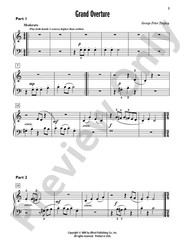 Grand Overture - 1 Piano, 6 Hands (Digital Download)