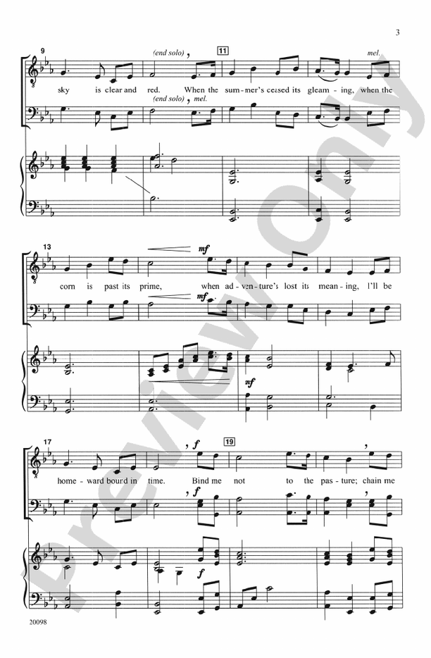Homeward Bound – TBB Choral Octavo (Digital Download)