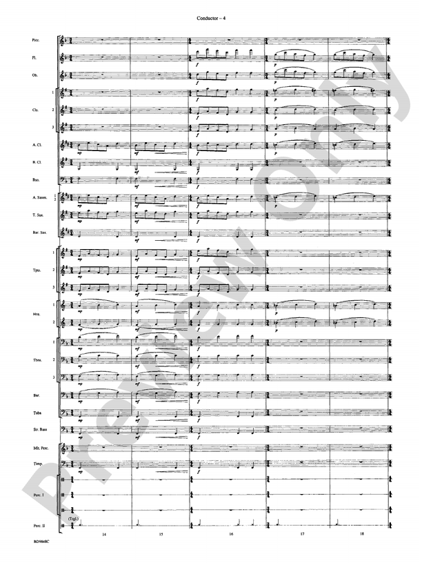 Shivaree - Concert Band Conductor Score & Parts (Digital Download)