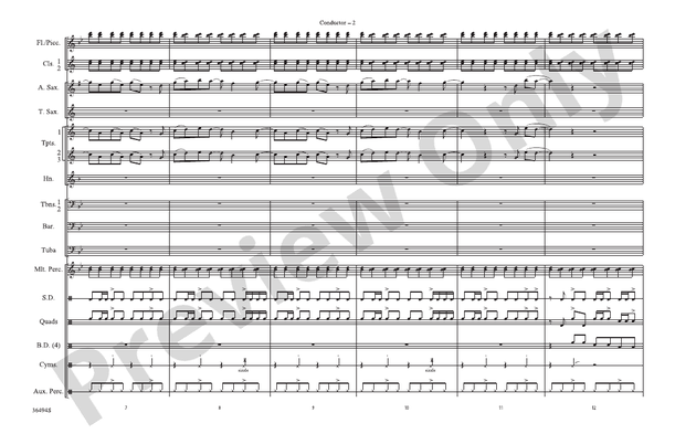 Teenage Dream – Marching Band Conductor Score & Parts (Digital Download)