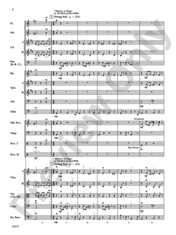 Harry Potter and the Order of the Phoenix, Selections from – Full Orchestra Conductor Score & Parts (Digital Download)