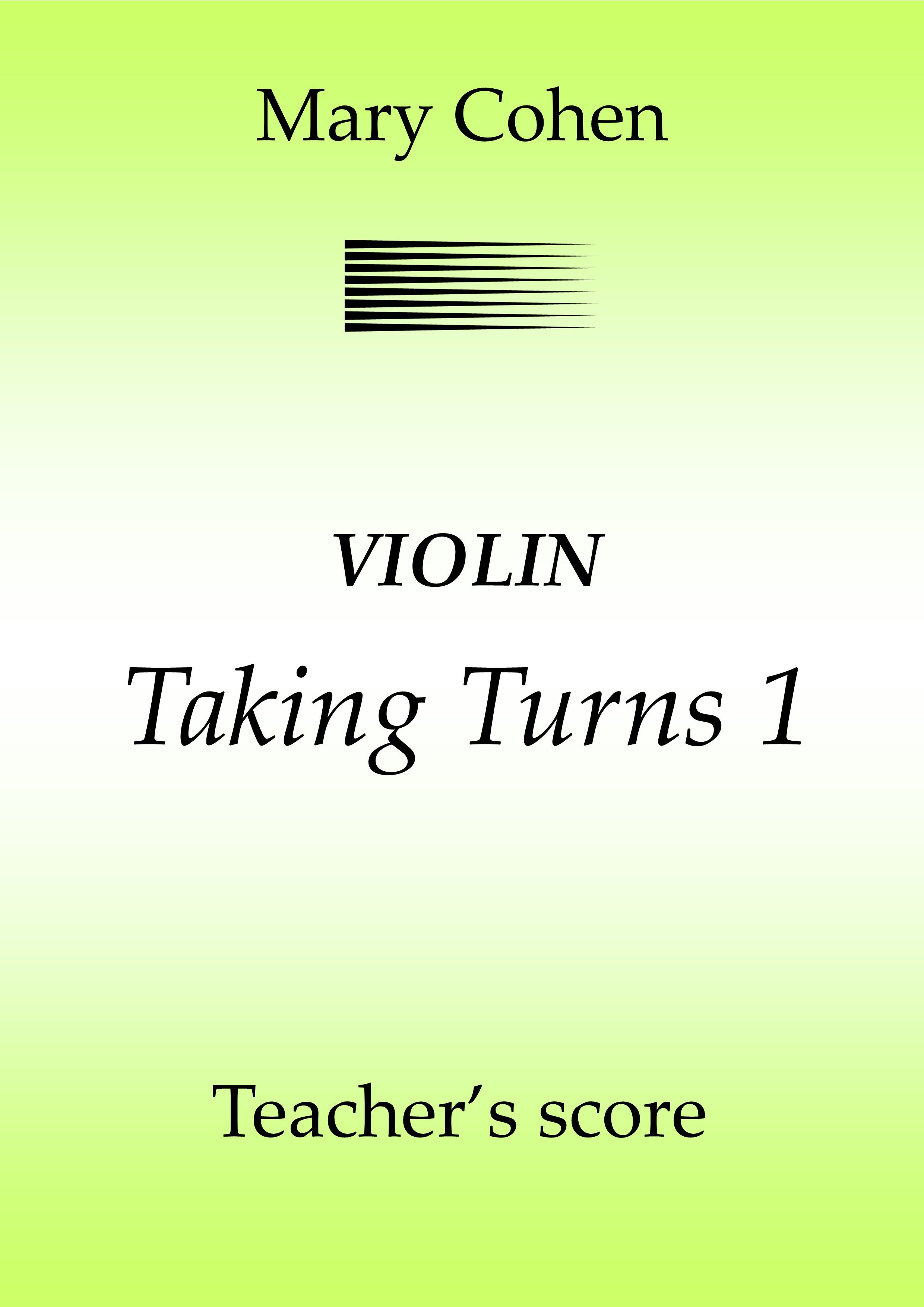 Taking Turns 1 (Teacher's Score) - Violin (Digital Download)