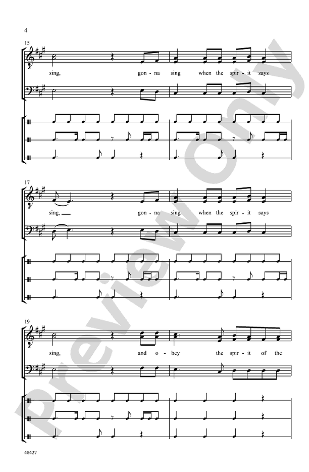 Gonna Sing – TTB, a cappella Choral Octavo (Digital Download)