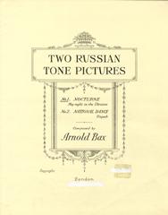 Bax - No.1 Nocturne (Two Russian Tone-Pictures) 'May Night In The Ukraine' - Piano Solo (Digital Download)