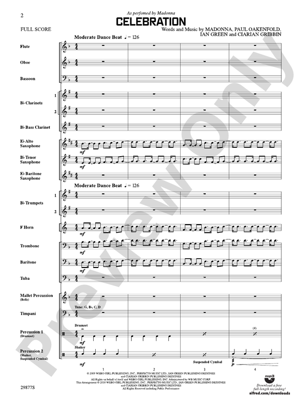 Celebration - Concert Band Conductor Score & Parts (Digital Download)