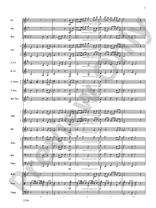 Fair Winds - Concert Band Conductor Score & Parts (Digital Download)