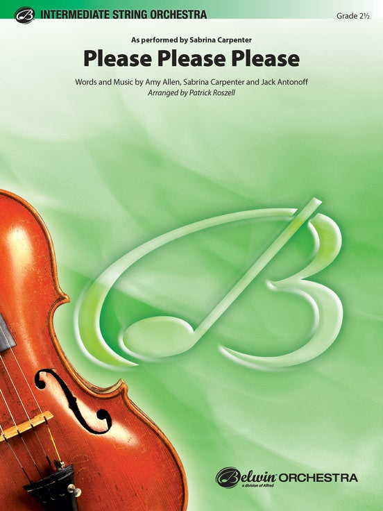 Please Please Please - String Orchestra Conductor Score & Parts (Digital Download)