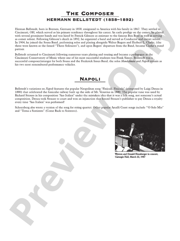 Napoli - Concert Band Conductor Score & Parts (Digital Download)