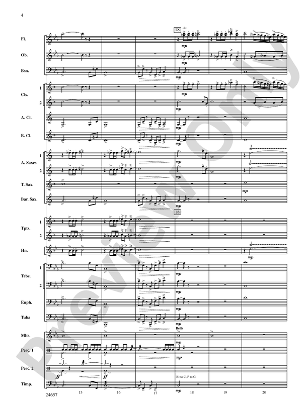 The Phantom of Dark Hollow - Concert Band Conductor Score & Parts (Digital Download)