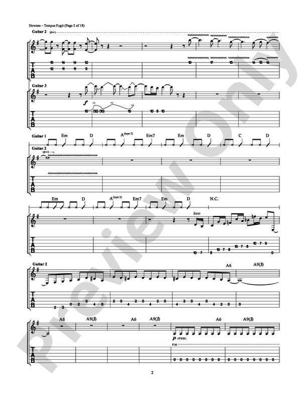 Tempus Fugit - Guitar TAB (Digital Download)