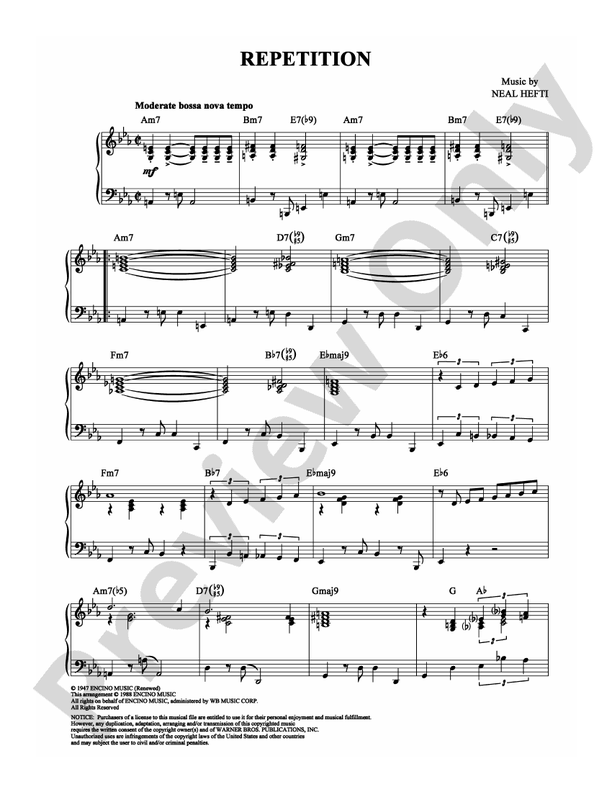 Repetition - Piano (Digital Download)