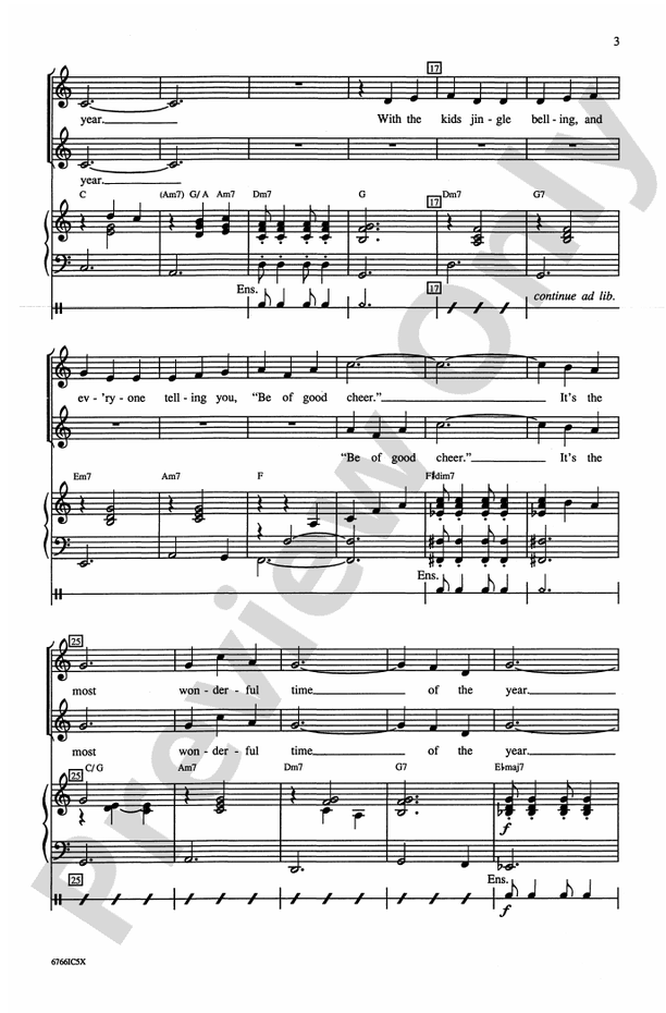 It's the Most Wonderful Time of the Year - Arr. Jay Althouse - 2-Part Choral Octavo (Digital Download)