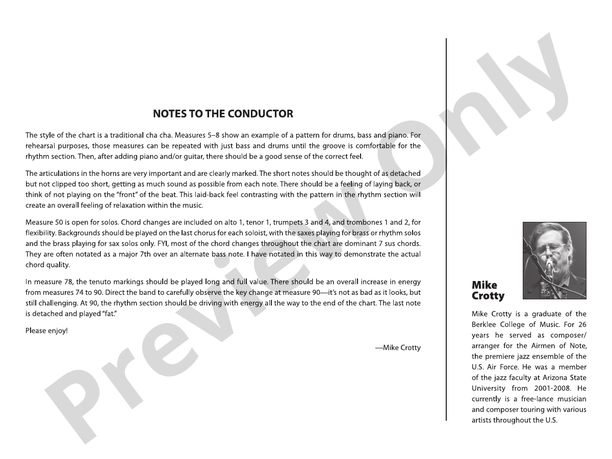 Red Clay - Jazz Ensemble Conductor Score & Parts(Digital Download)