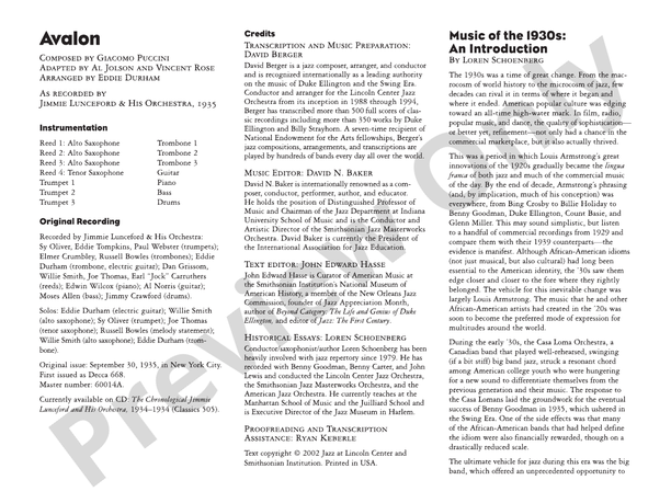 Avalon - Jazz Ensemble Conductor Score & Parts (Digital Download)