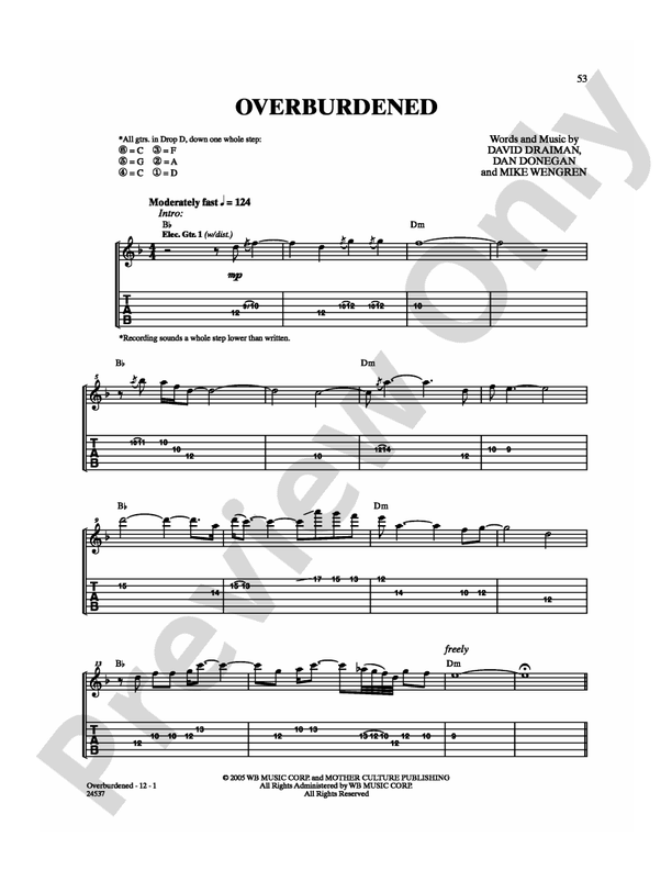 Overburdened - Guitar TAB (Digital Download)