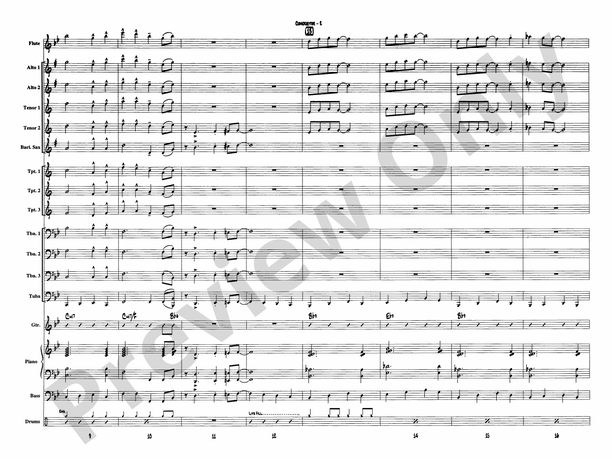 Ben's Blues - Jazz Ensemble Conductor Score & Parts (Digital Download)
