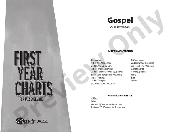 Gospel – Jazz Ensemble Conductor Score & Parts (Digital Download)