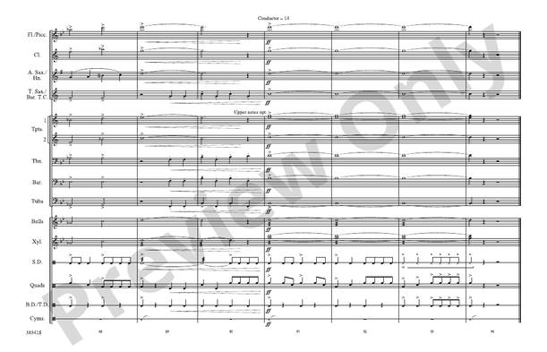 A Star-Spangled March – Marching Band Conductor Score & Parts (Digital Download)