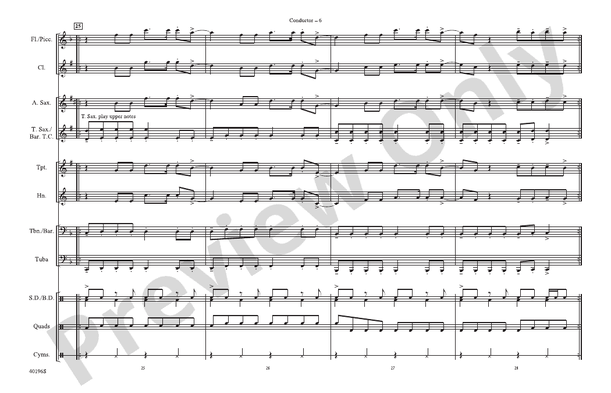 Part of Me – Marching Band Conductor Score & Parts (Digital Download)