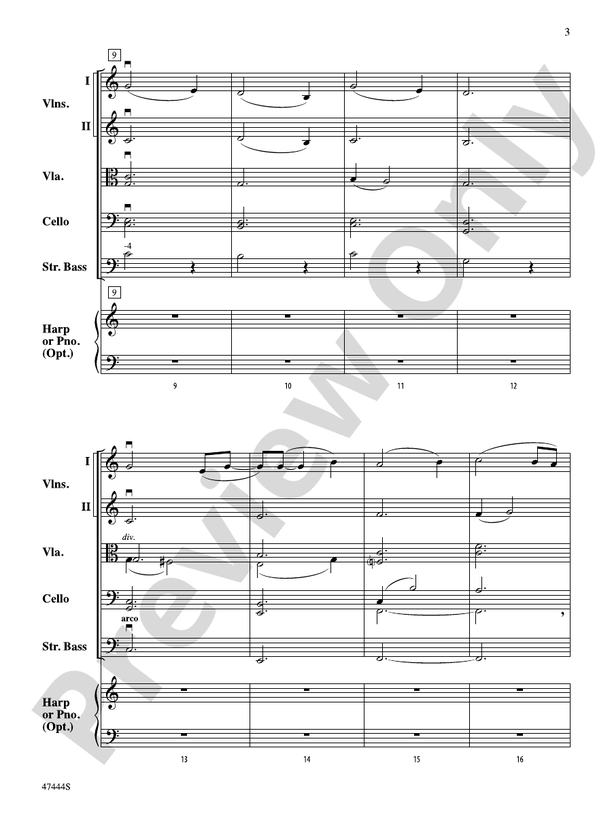 Love Theme - String Orchestra Conductor Score & Parts (Digital Download)