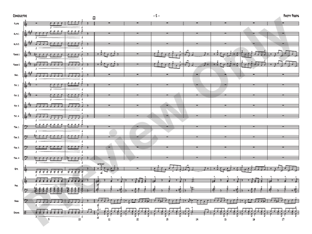 Party Peeps – Jazz Ensemble Conductor Score & Parts (Digital Download)