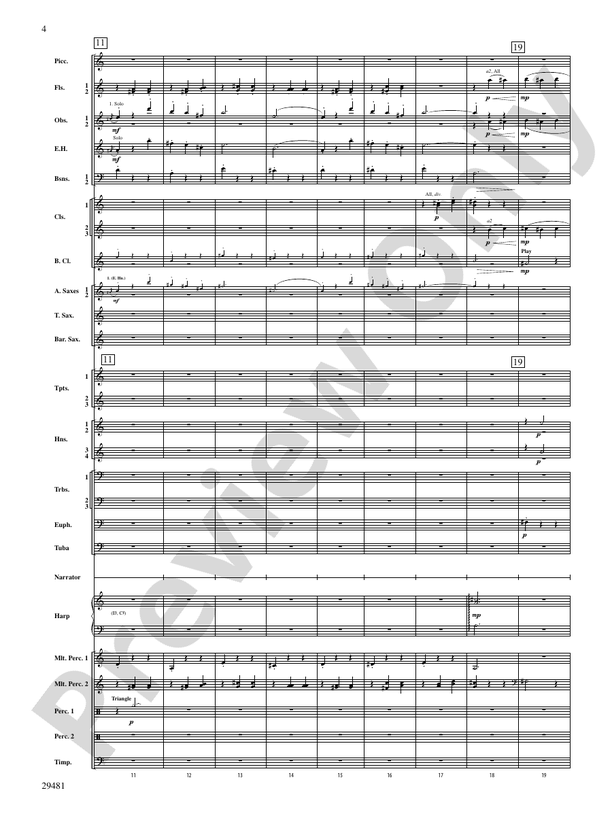 Casey at the Bat - Concert Band Conductor Score & Parts (Digital Download)
