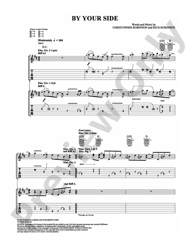 By Your Side - Guitar TAB (Digital Download)