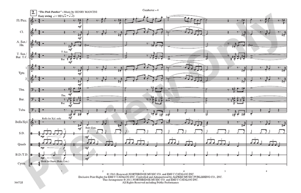 Cartoon Capers – Marching Band Conductor Score & Parts (Digital Download)