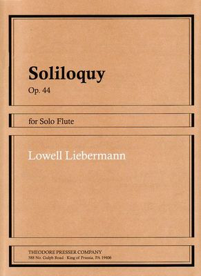 Libermann - Soliloquy Op44 - Flute Solo Presser 114-40732