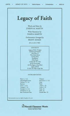 Legacy of Faith - Joseph M. Martin|Pamela Martin - Brant Adams Shawnee Press Score/Parts
