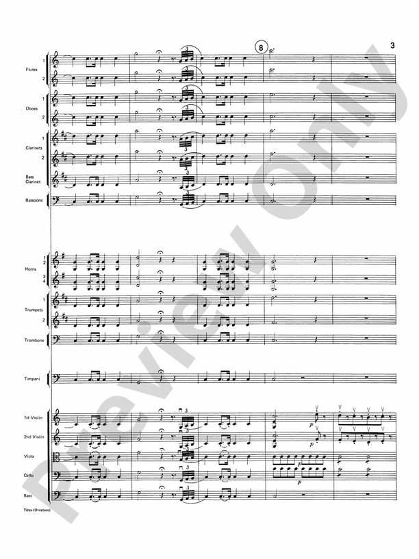 Titus Overture – Full Orchestra Conductor Score & Parts (Digital Download)